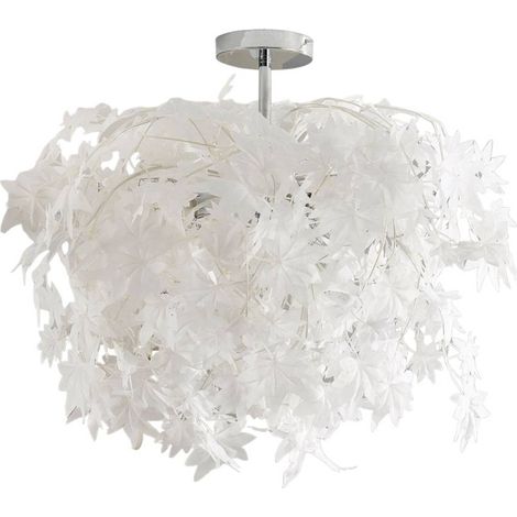 Taklampa "Maple" aus syntetmaterial für vardagsrum / matsal von Lindby