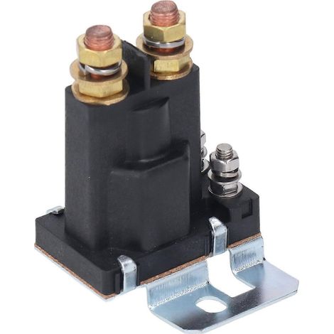 Anlasserrelais 500A 30W Messingspule Edelstahl Motorstarterrelais Auto Startkontakt