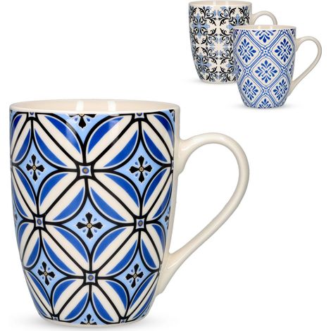 Mug Azulejos New Bone China 340 ml assortiert