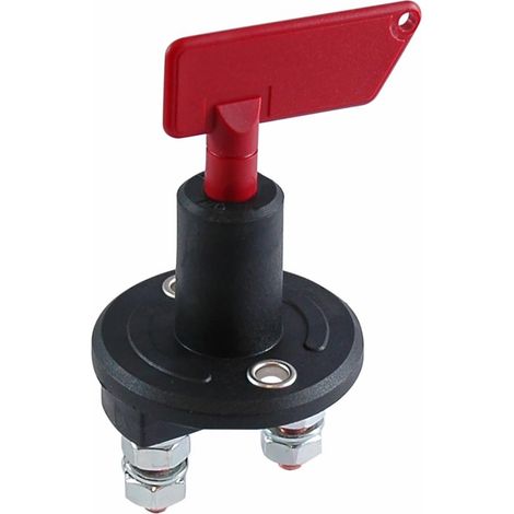 Interruttore staccabatteria ad azionamento manuale con chiave estraibile 100A (1/4)