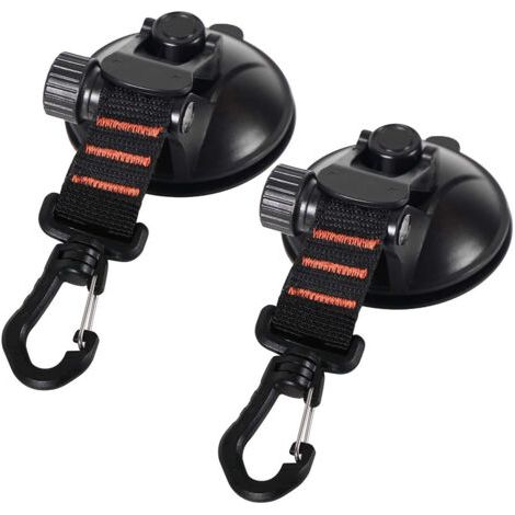 Lot de 4 ventouses d'ancrage avec fixation à ventouse pour voiture, camping, bâche, accessoire ventouse multifonction pour tentes comme auvent latéral de voiture