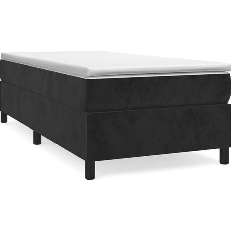 Bettgestell Schwarz 90x190 cm Velours