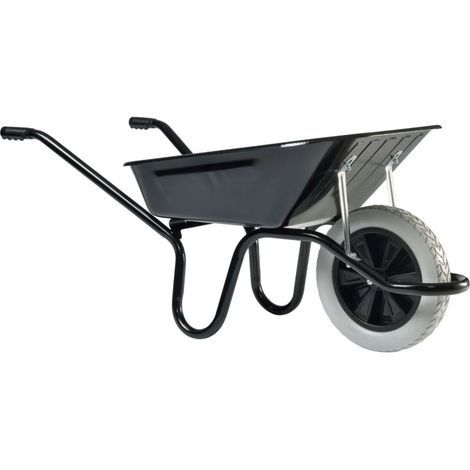 Haemmerlin – Brouette de jardin 100L – Charge maximale 105 kg – Roue increvable 400 mm – Châssis ergonomique pour travaux lourds