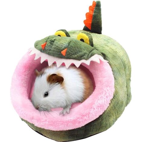 Cama Para Roedores - Cueva De Felpa Con Cierre Lamparilla - Ideal Para Hámster, Cobaya, Chinchilla, Erizo Y Ratón - 1 Unidad (1/5)