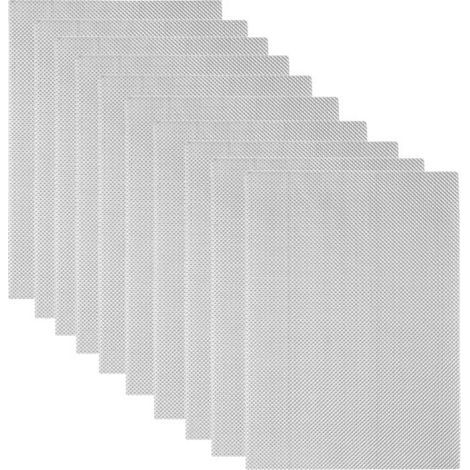 Longziming - Moustiquaire en acier inoxydable - Maille fine (1 mm) - Acier inoxydable 304 - Résistante à la rouille et à la chaleur - 30 x 21 cm - Lot de 10 (1/5)