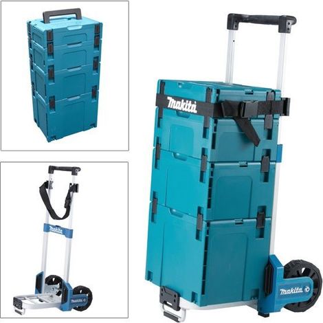 Makita Foldable MakPac Case Trolley Sack Truck + Type 1,2,3,4 Makpac Cases (1/4)