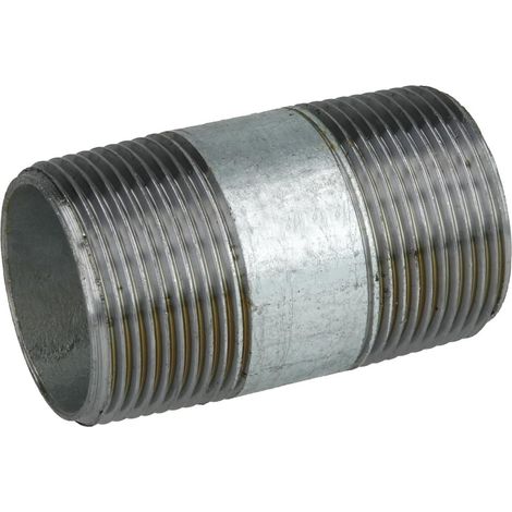 Nipple double galvanisé 1 1/4'' x 70 mm