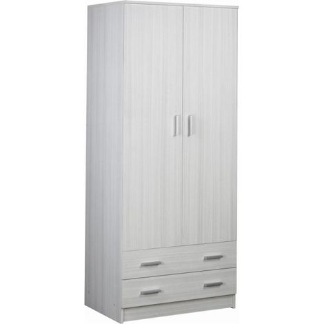 Armadio 2 ante 2 cassetti h182 l77 p52 cm colore eucalipto 456k sarmog - Sarmog (1/5)