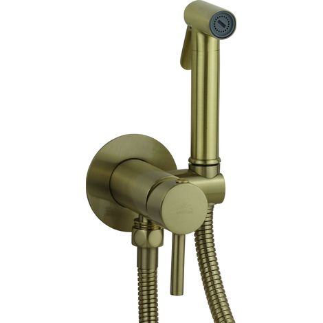 Set bidet da incasso colore bronzo con miscelatore e doccia Paffoni ZDUP110BR Bronzo
