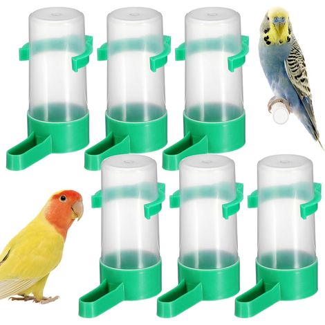 Abreuvoir Oiseau - Lot de 10 - Plastique ABS - Bec Incliné Anti-Gaspillage - Perroquets Pigeons - 60 ml (1/5)