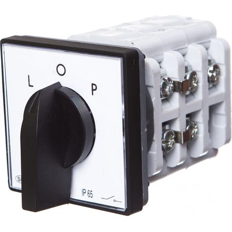 Nockenschalter 40A L-0-P 3F BOW links rechts IP65 (1/2)