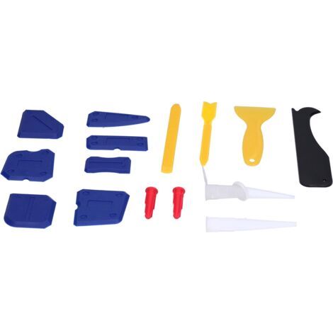 Outils de calfeutrage, pistolet à colle en Silicone, buse, plaque de grattoir, outil de retrait de calfeutrage de jointoiement de beauté (1/5)