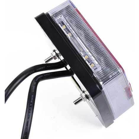 Kit de feux de remorque étanches 12 V à 26 LED comprenant un feu arrière clignotant et une prise 7 broches 12 V. (1/5)
