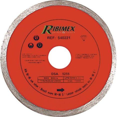 Disque Diamanté Continu 230 mm - Classe C - Double Blister - Découpe Précise et Efficace - D-Work