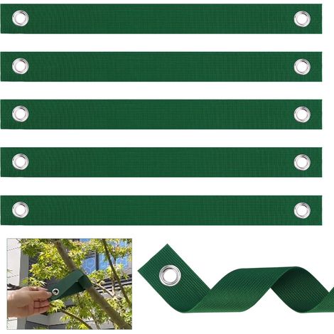Lot de 12 sangles d'arbre avec œillets pour tuteur/tuteur/tuteur/tuteur/tuteur/plantation (1/5)