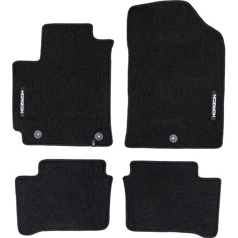 Tapis de Sol de Voiture pour Kia Picanto III 2017-2025 Velours Durable Noir 4Pcs (1/5)