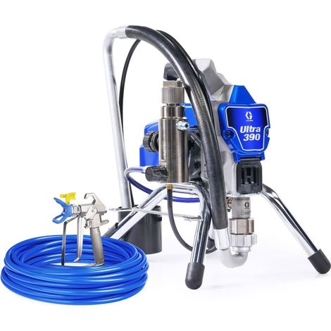 Graco – Pulvérisateur airless électrique Ultra 390 – Débit 1,8 l/min – Pression max 22,8 MPa – Moteur Endurance Vortex – 25F511 (1/4)