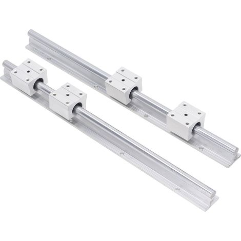 Ensemble de 6 blocs coulissants de guidage linéaire pour un fonctionnement précis et fluide (SBR12UU) - Fournitures de mouvement linéaire pour machines de précision (1/5)