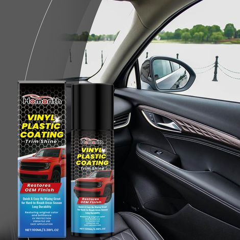 Multifunktionales Kunststoff-Beschichtungsspray für Fahrzeuginnenräume: staubabweisend, schmutzabweisend, aufhellend und pflegend für verschiedene Anwendungsbereiche geeignet – 100 ml -- BIEMMEDUE (1/5)