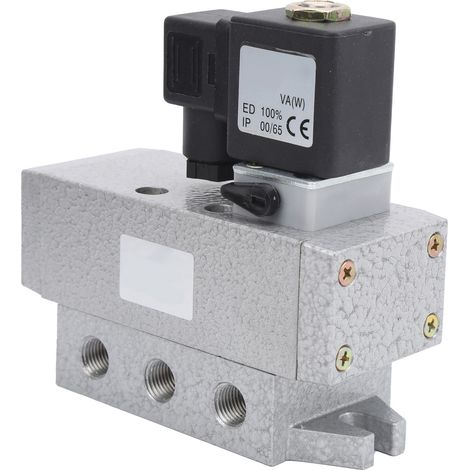 Électrovanne 5 voies à 2 positions, commande électrique simple, équipement pneumatique G1/8 po K25DH-6AC 220 V (1/5)