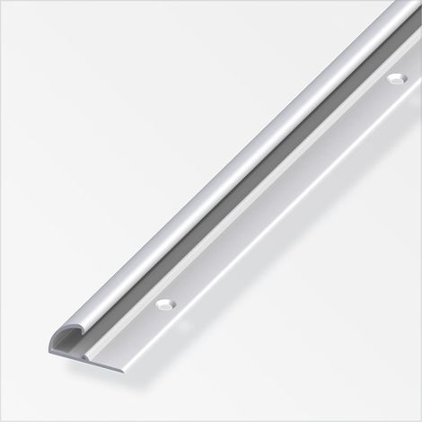 alfer Einfassprofil 1 m, 26 x 13 mm Aluminium eloxiert silber Einlassprofil