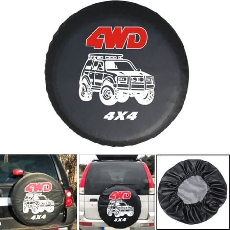 16 \"pouces 4WD 4x4 PVC cuir roue de secours housse de pneu pneu sac-Ywey