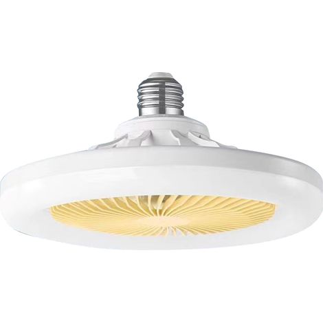 Ventilador de techo silencioso con luz integrada para comedor, sala de estar y dormitorio. Modelo de tres velocidades. (1/5)