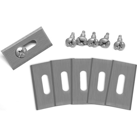 30 cuchillas de acero inoxidable para cortacésped, 35,6 x 18,5 x 0,65 mm – inoxidables – de fácil instalación, tornillos incluidos. (1/5)