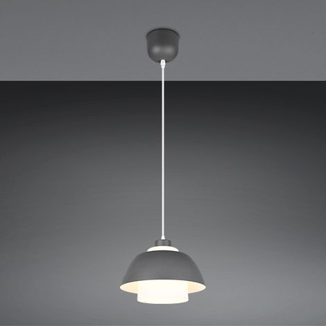 Suspension minimaliste noire abat-jour dôme Ø30 cm 1x E27 10W TILOS (1/3)
