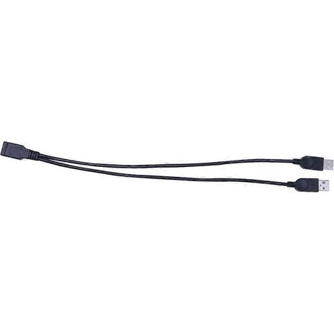 USB-A-Buchse auf zwei Stecker Adapter, Typ-A-Ladekabel Dual-Splitter (1/5)