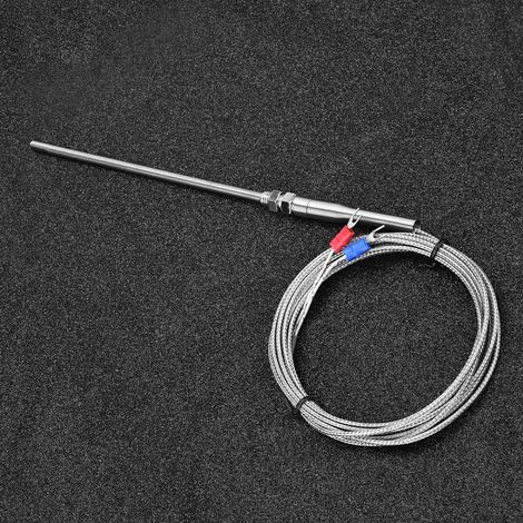 M8 Gewinde Typ K Thermoelement 150 mm Sonde Temperaturfühlerdraht 0-400℃ (3 m) (1/5)
