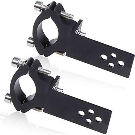 2PCS Light Mounting Bracket,Biqing Universal Motorcycle Headlight Bracket Fog Bulb Mounting Bull Bar Bumper Aluminum Lamp Holder Diameter 22mm-36mm