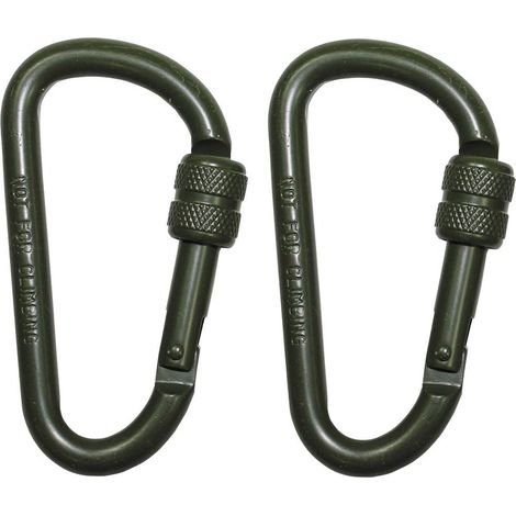 MFH - Military & Adventure 27536B Moschettone D8x80O 8 mm x 80 mm 2 pz. (1/2)