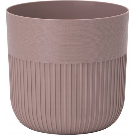 Luca Petit 14 pot de fleurs lait cacao FORM-PLASTIQUE