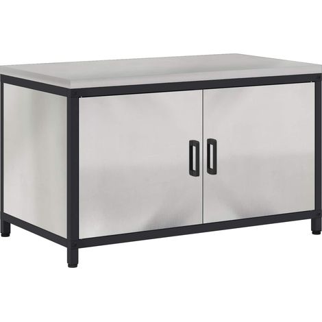 Maison Exclusive - Stoccaggio in cucina HATTEM Argento 90 x 50 x 53 cm Acciaio