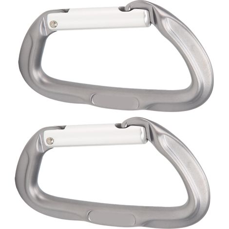 2 Mousquetons d'escalade robustes, clips légers et flexibles pour camping et escalade (1/5)
