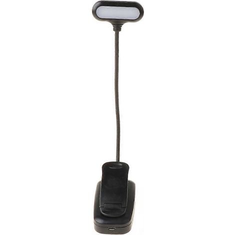Mini lampe de lecture LED à pince, réglable, fonctionne sur piles/USB, pour bureau, lit ou tête de lit d'enfant, multicolore. (1/4)