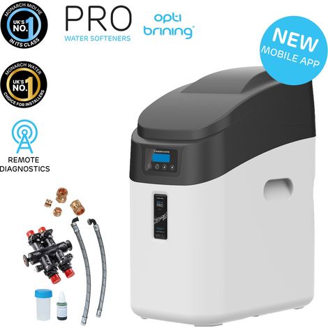 Monarch PRO Midi HE Wifi Smart App FreeFlow Water Softener - Gravity 15mm Hoses (1/5)