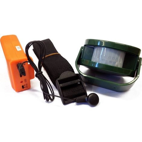 BERGER + Schröter Sensore di movimento rilevatore di allarme Set Hunting Wild, verde, M