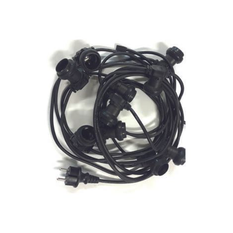 GUIRLANDE GUINGUETTE 12M - 10 DOUILLES E27 - GUIRLANDE RACCORDABLE (1/3)