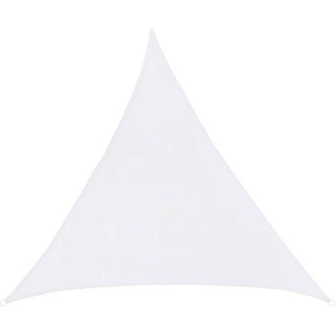 Hespéride - Vela triangolare bianca in poliestere Curacao 2x2x2m (1/5)