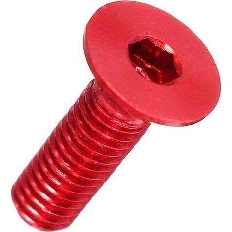 7075 Aluminium Alloy Countersunk Head Hex Socket Screws Model Hexagon Bolts M3x6/8/10/12/14/16mm M36mm  Red (1/5)