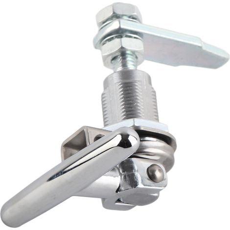 Pointeau de sécurité pliable en acier inoxydable, serrure à poignée en T résistante aux chocs pour bateau, yacht et voiture, loquet robuste à clé, quincaillerie marine durable (1/5)
