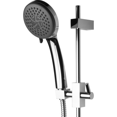 Set de barre de douche PaulGurkes avec douchette et flexible