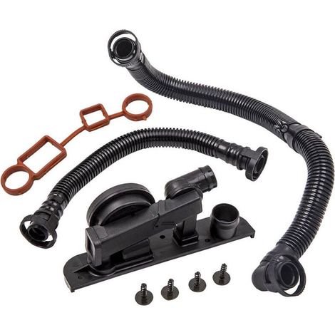 Kit de réparation de Tuyau de Reniflard de contrôle de Pression de Valve de Carter Compatible avec Au-di Se-at V-W Eos 2.0 TFSI Golf 5 1K 2.0 GTI 06F129101C (1/5)