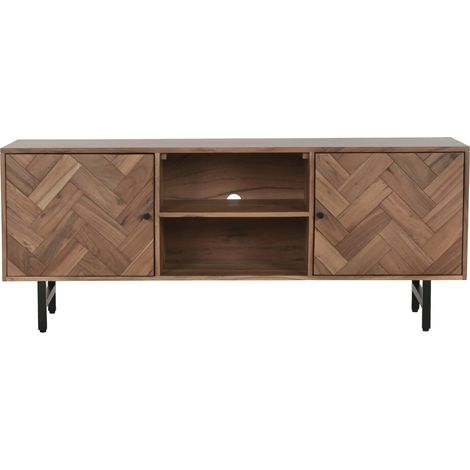 Mueble Tv Acacia Metal 140X40X55 Marron (1/5)