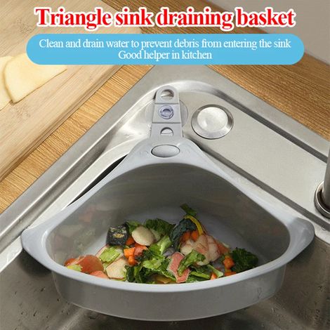 Passoire triangulaire pour évier de cuisine, fruits et légumes (1/5)