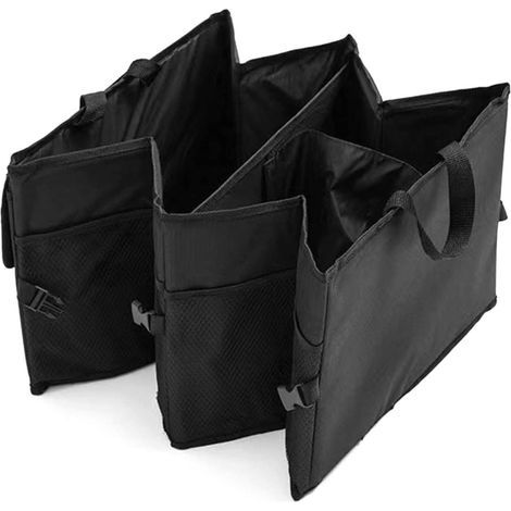 Coffre pliable auto 56 x 39 x 26,5 cm, 2 compartiments, poche filet, robuste étanche (1/5)