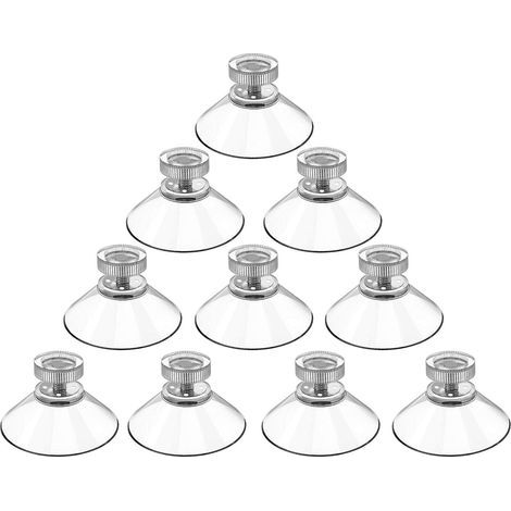 Ventouses avec Filetage avec Écrous Moletés Transparent,Ventouses De Cuisine Fixture pour Meubles Muraux,Crochets pour Serviettes De Bain (1/5)