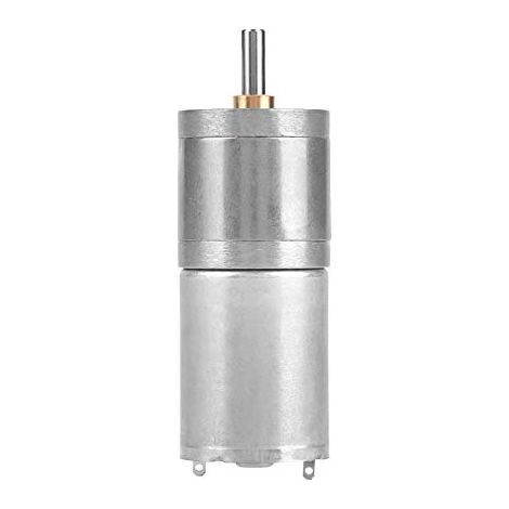 Micro-moteur réducteur 25GA-370 25 mm CC 12 V, moteur à engrenages métalliques basse vitesse pour serrure électronique (5 tr/min), 2 pièces-Karteo (1/5)